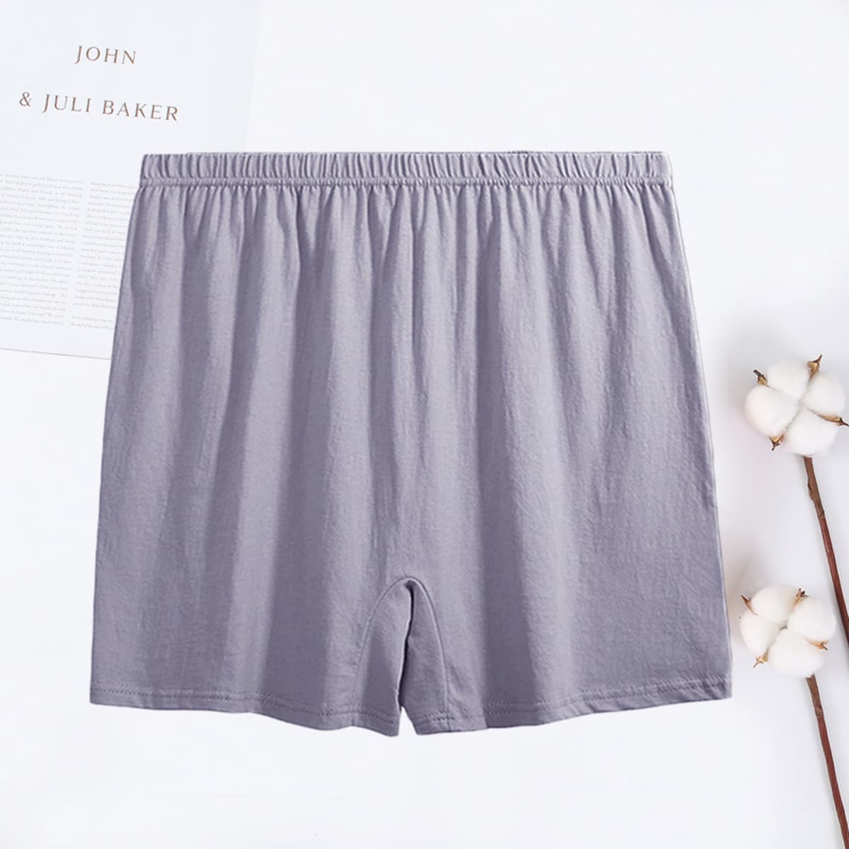 Нижнее белье для среднего и пожилого возраста, мужские хлопковые боксеры с высокой талией, большие размеры, свободные...