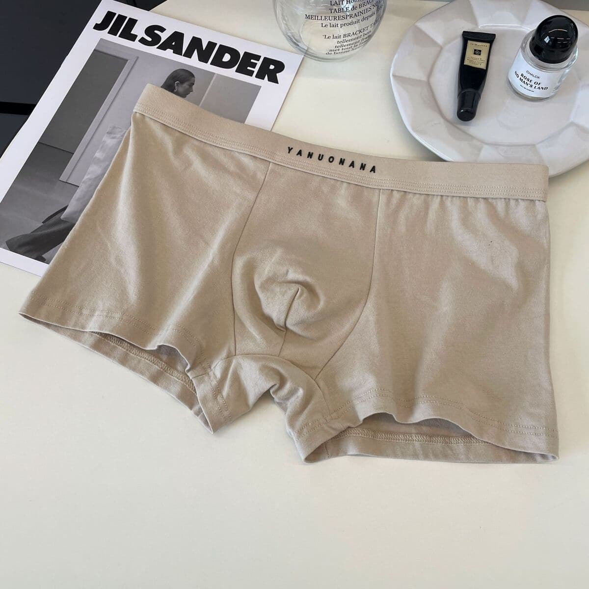 Мерадский цвет мужские хлопчатобумажные трусики 7A бактериостатический промежность плюс размер мужские боксеры удобные...