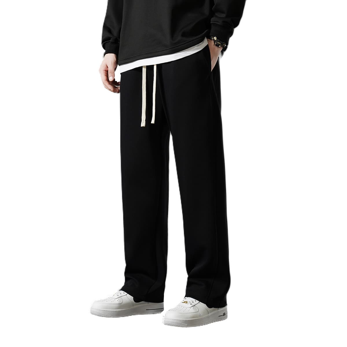 Удлиненные повседневные спортивные штаны для мужчин, модный бренд, свободный крой, брюки для высоких мужчин, осенне-зимние...