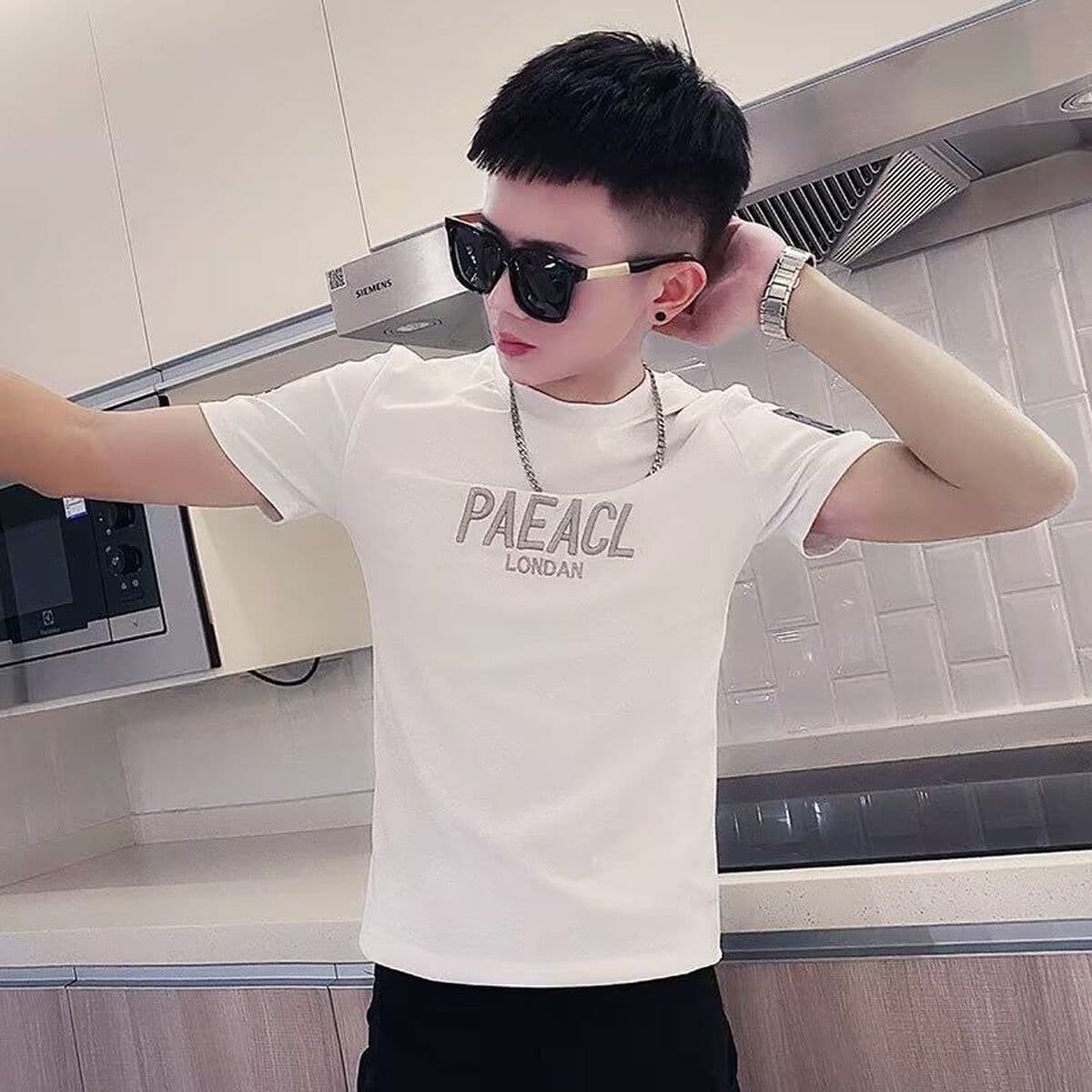 Мужская футболка с короткими рукавами небольшого размера, маленькая облегающая рубашка для невысоких людей, размер XS S,...