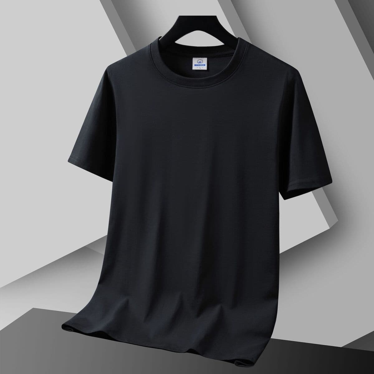 Летняя футболка из 100% хлопка с короткими рукавами для мужчин и женщин, однотонная футболка, свободный топ, мужская нижняя...