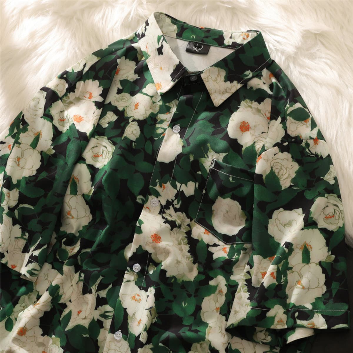 Большой размер 300 кг vintage Древняя барочная цветочная рубашка мужской Гавайский праздник пляж кленовый лист рубашка с...