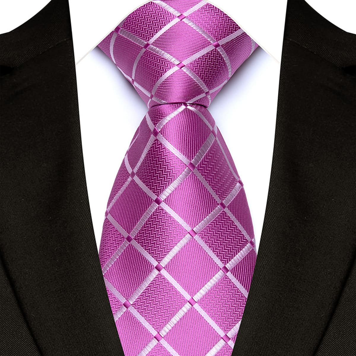 Готовая поставка классических однотонных мужских галстуков в клетку от производителя, деловых повседневных свадебных...