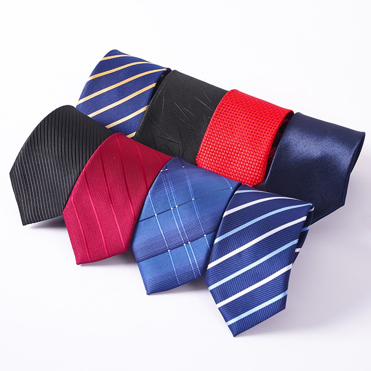 Мужская деловая застежка-молния галстук жених жених выходит замуж в синие полоски тонкая черная ленивая