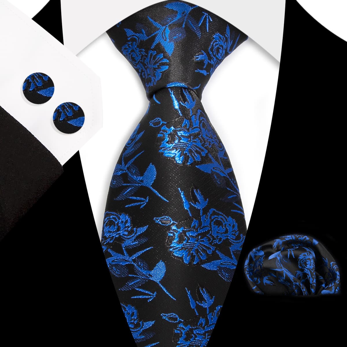 Мужской галстук карман Квадратные запонки костюм Деловое платье Винтаж 8,5 см жаккардовый галстук Пейсли набор из 3 предметов