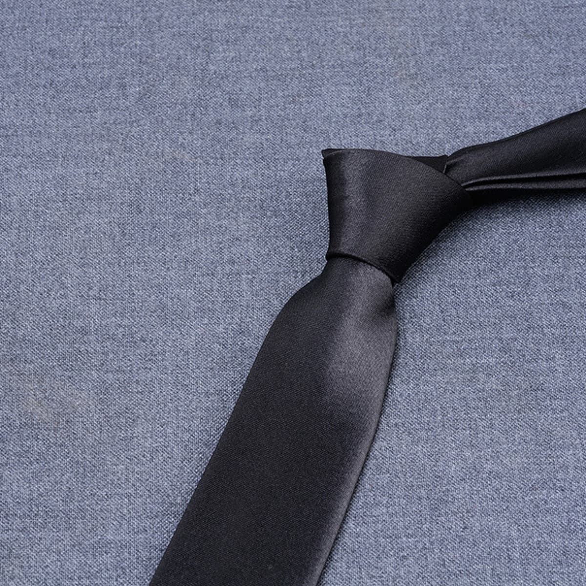 Галстук из сатина 8 см, однотонный синий галстук для мужчин, для свадьбы, бизнеса, однотонный, для женихов и свидетелей