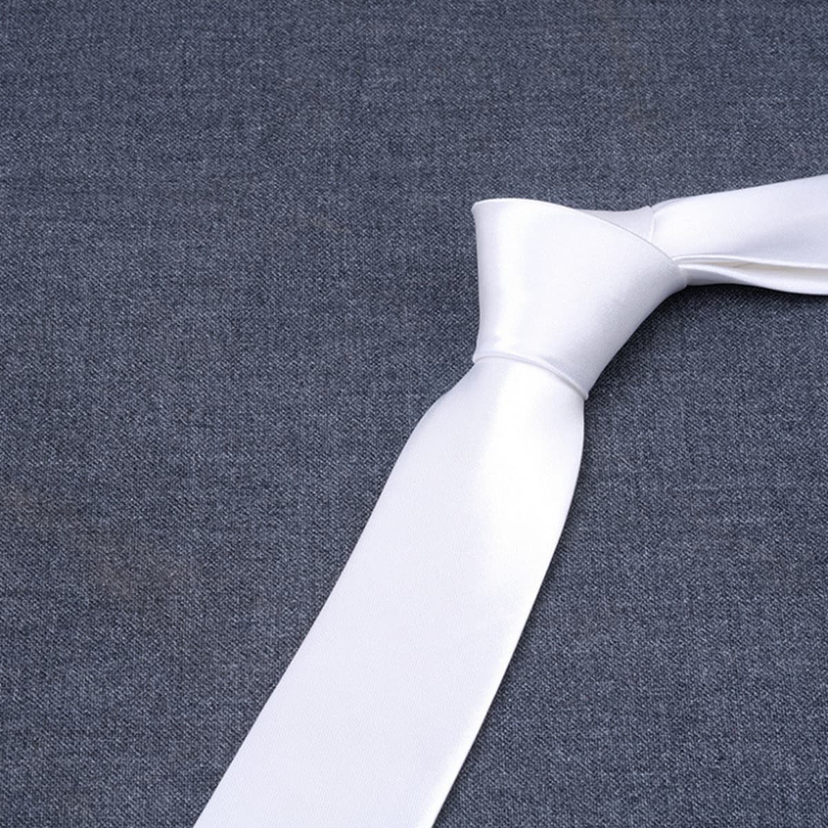 Галстук из сатина 8 см, однотонный синий галстук для мужчин, для свадьбы, бизнеса, однотонный, для женихов и свидетелей