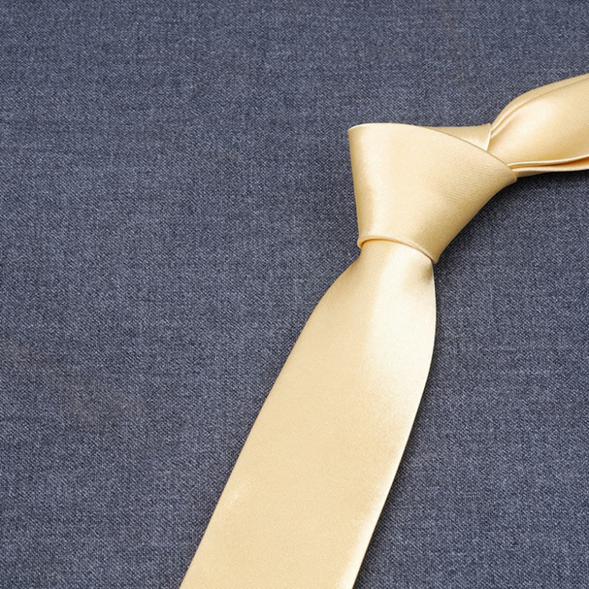 Галстук из сатина 8 см, однотонный синий галстук для мужчин, для свадьбы, бизнеса, однотонный, для женихов и свидетелей