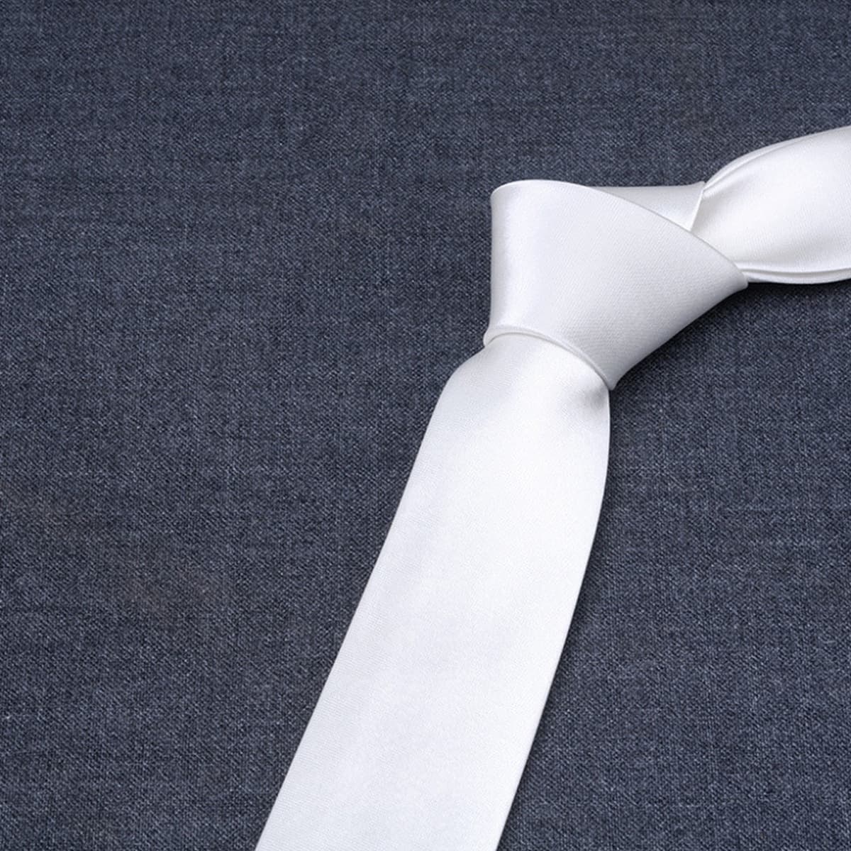 Галстук из сатина 8 см, однотонный синий галстук для мужчин, для свадьбы, бизнеса, однотонный, для женихов и свидетелей