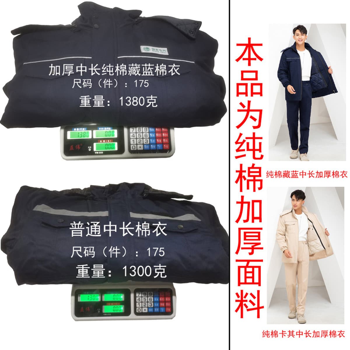 Зимняя Рабочая одежда из чистого хлопка National Grid Мужская утепленная холодостойкая куртка с хлопковой подкладкой...