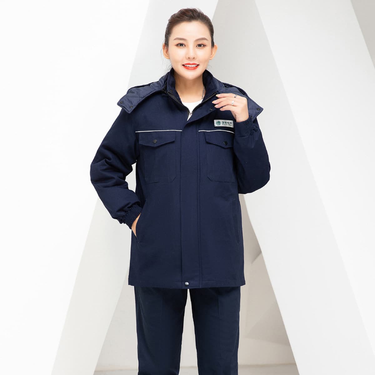 Зимняя Рабочая одежда из чистого хлопка National Grid Мужская утепленная холодостойкая куртка с хлопковой подкладкой...