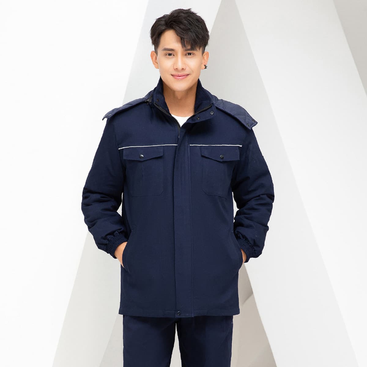 Зимняя Рабочая одежда из чистого хлопка National Grid Мужская утепленная холодостойкая куртка с хлопковой подкладкой...