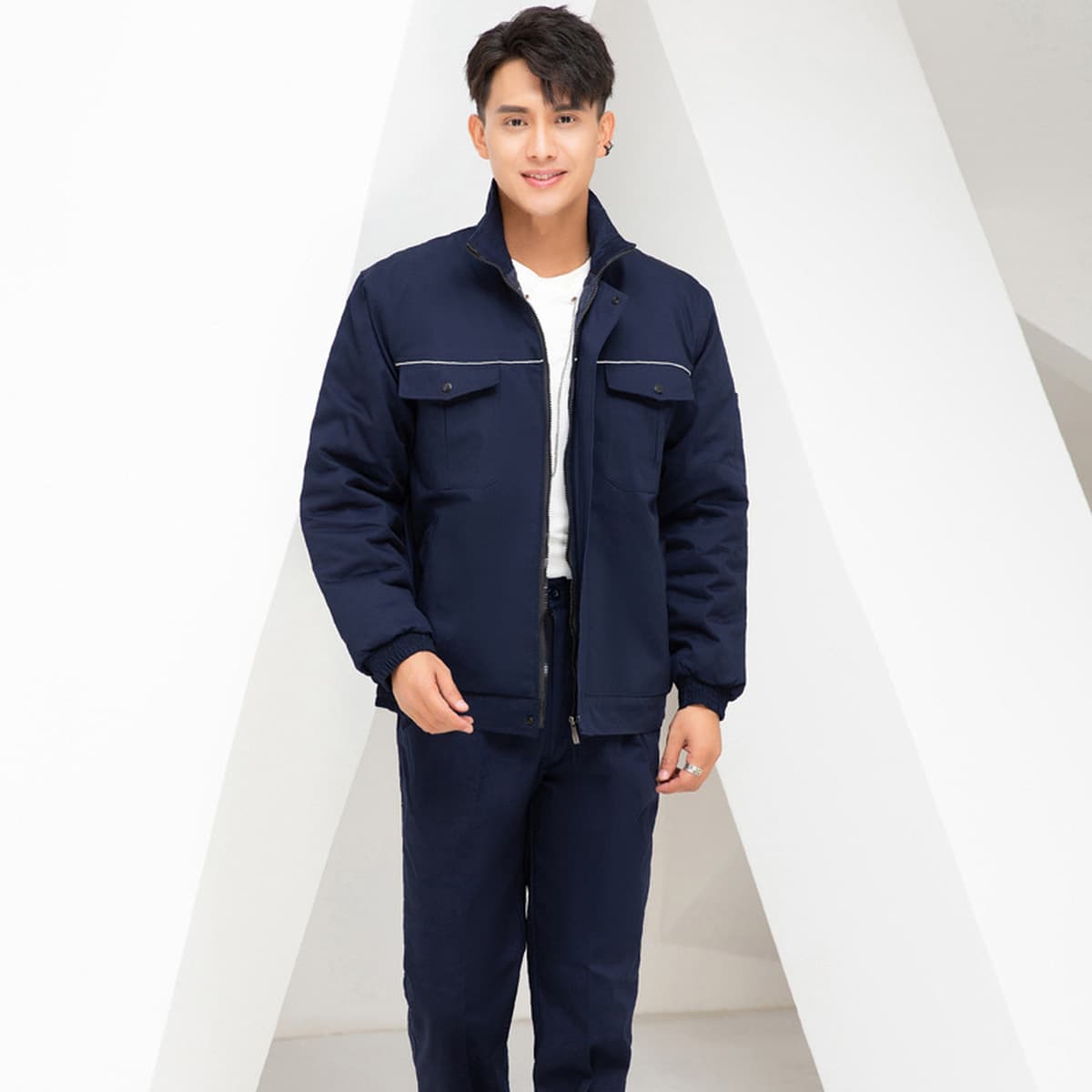 Зимняя Рабочая одежда из чистого хлопка National Grid Мужская утепленная холодостойкая куртка с хлопковой подкладкой...