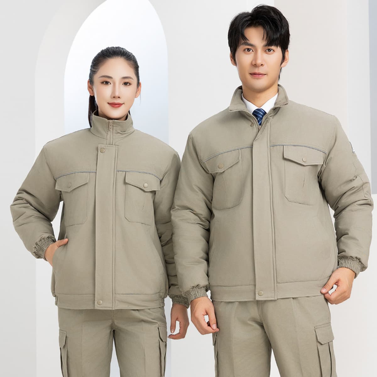 Зимняя Рабочая одежда из чистого хлопка National Grid Мужская утепленная холодостойкая куртка с хлопковой подкладкой...