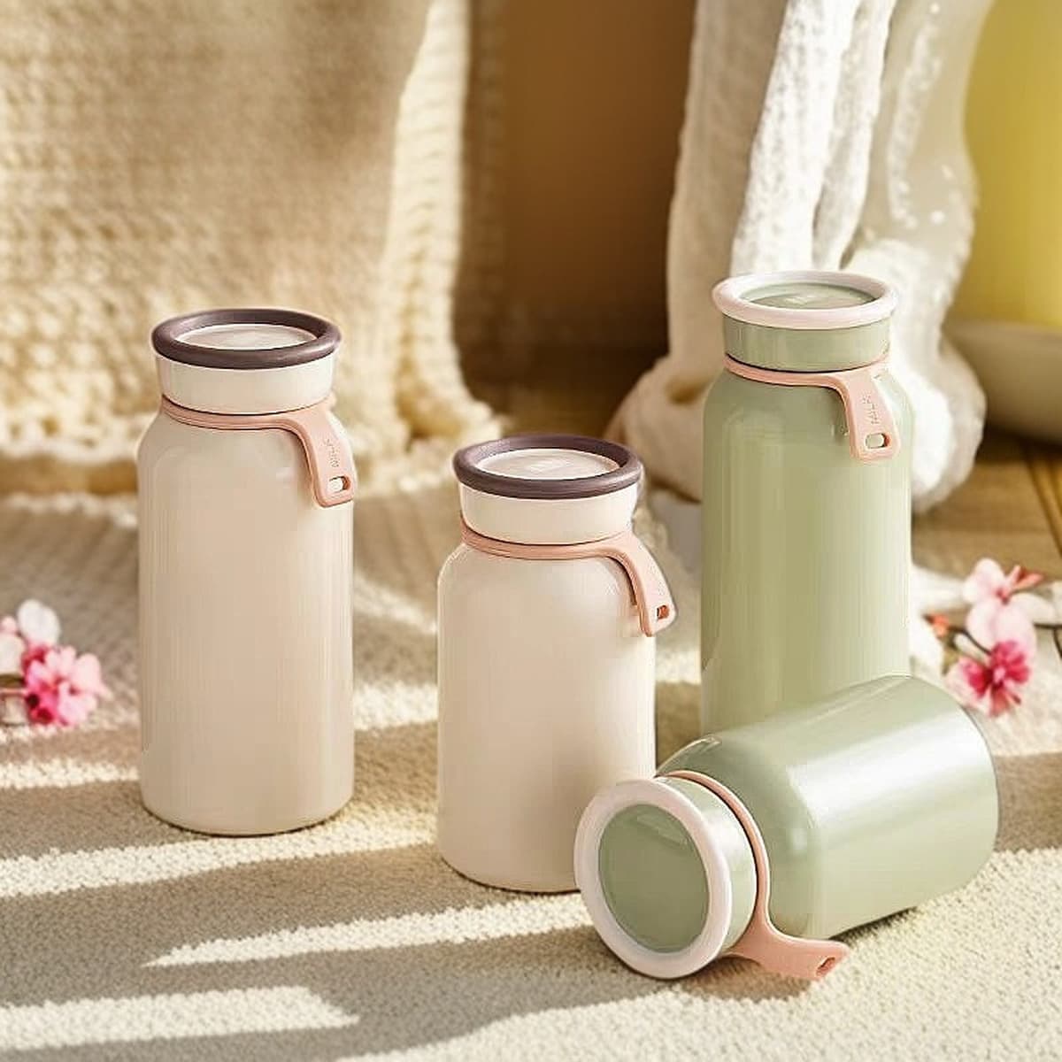 Чашка молока Изоляющая чашка Японский милый 304 Нержавеющая сталь портативный студенческий стакан с водой бутылка молока...