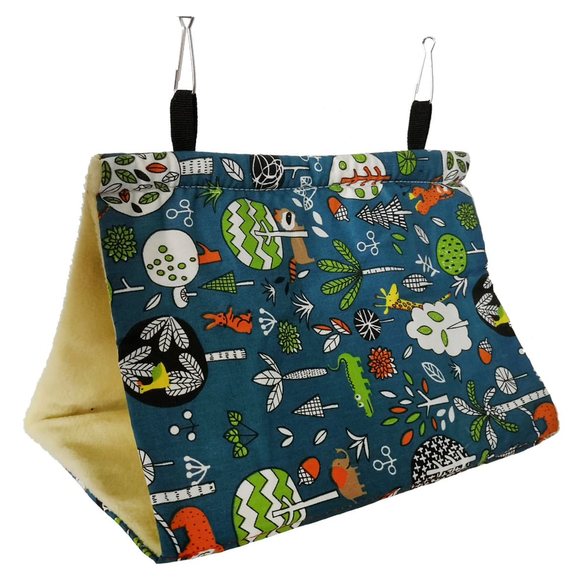 Четыре сезона холст фланелевый гамак для Птиц Гнездо для попугаев Птичий дом спальное гнездо с отверстием игровое...