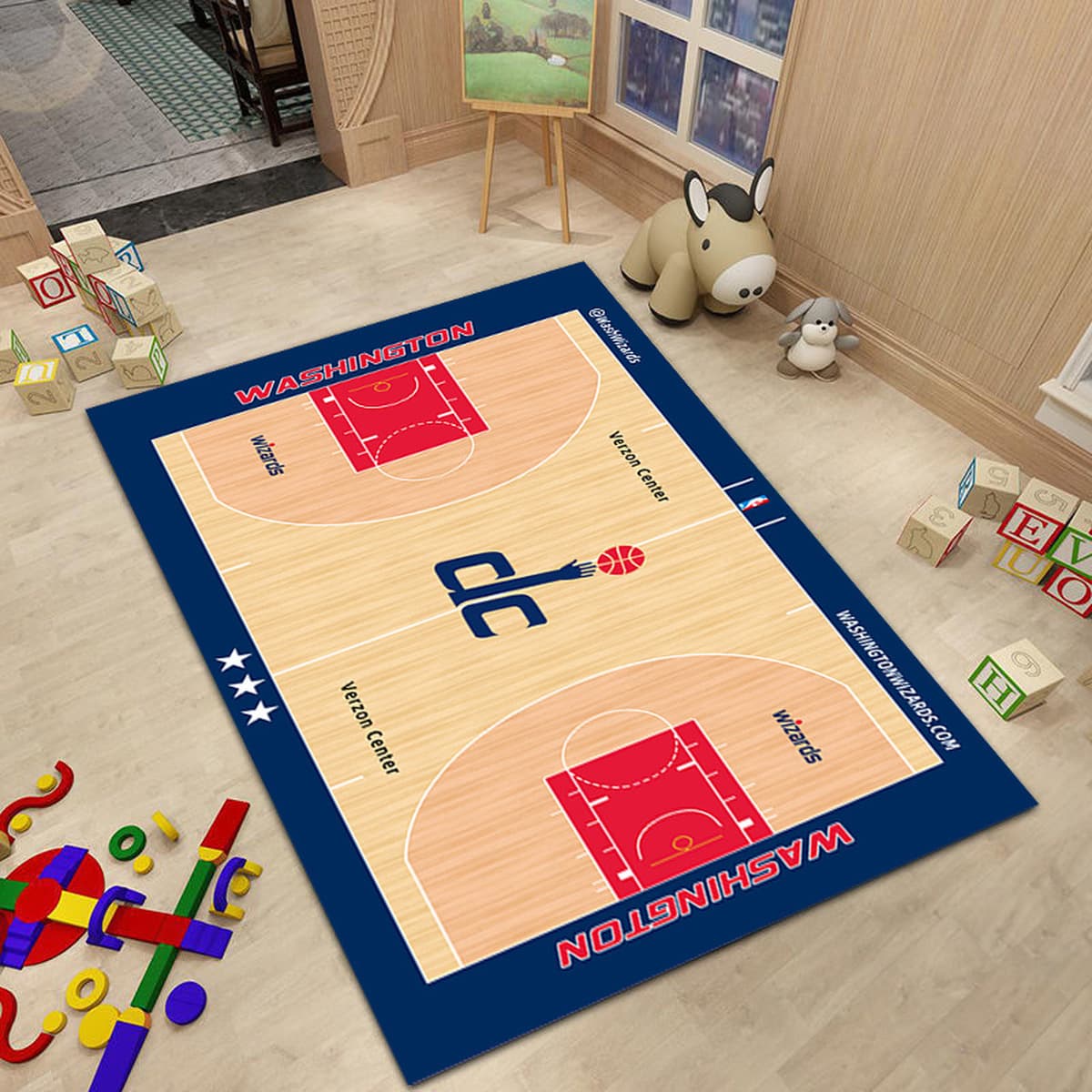 Ковер баскетбольной команды NBA Простой прикроватный ковер для спальни Креативное украшение интерьера Стадион Гостиная Диван...