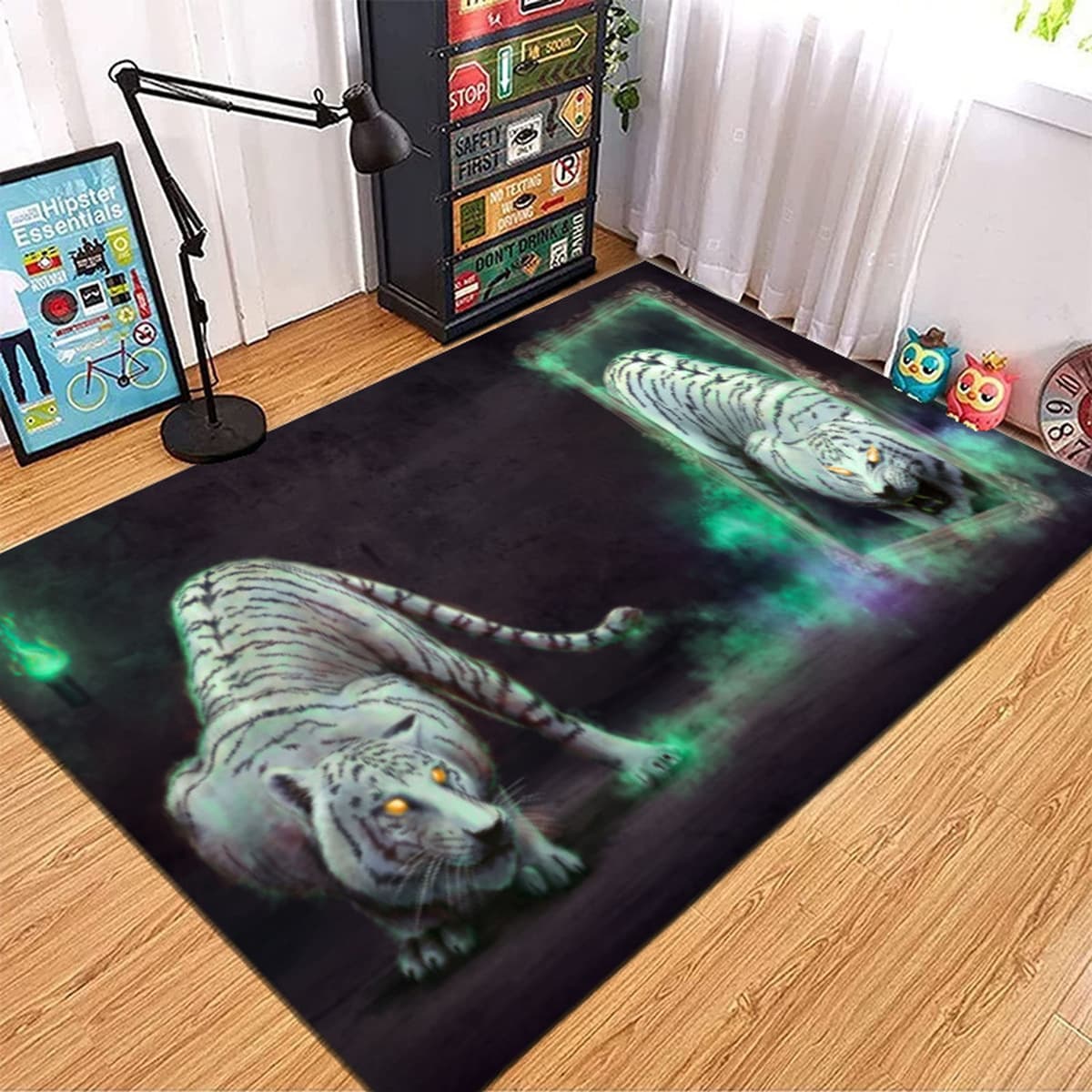 Трансграничный Творческий 3D визуальный ковер для гостиной спальня полный утолщенный ковер украшение для киберспортивной...