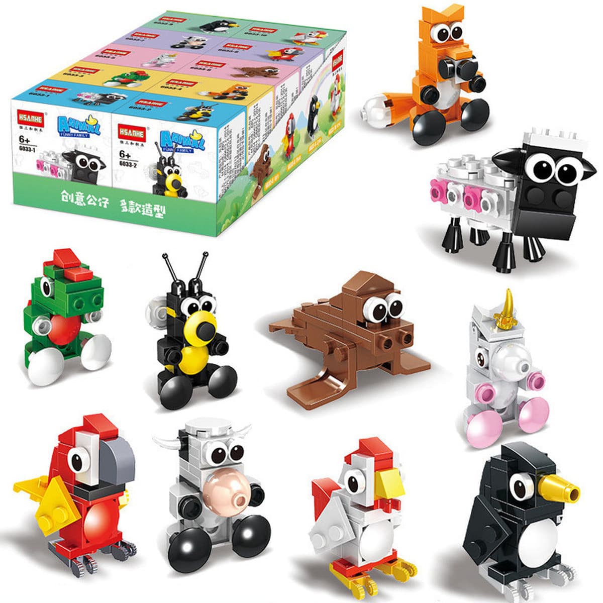 Новая модель конструктора 2025 года для младших школьников, развивающие сборные элементы-пазлы для детей, мир насекомых,...