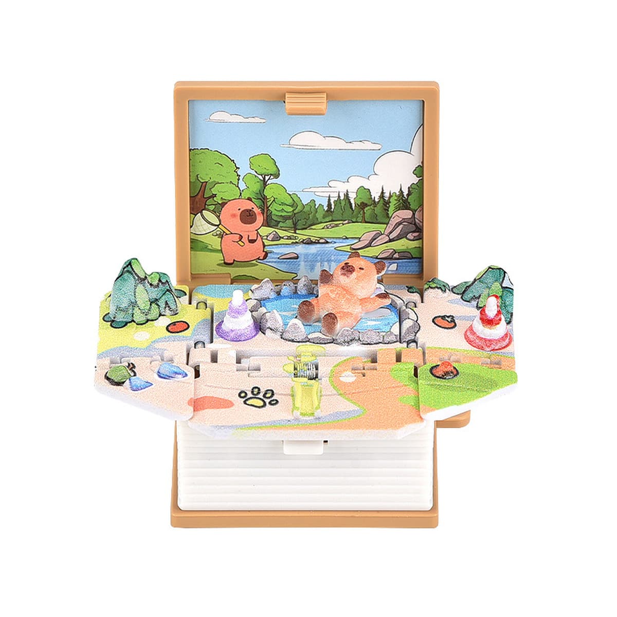 3D трехмерная складная бомба книга вокруг панды брелок подвеска Сычуань Чэнду игрушки панды культурные и творческие сувениры