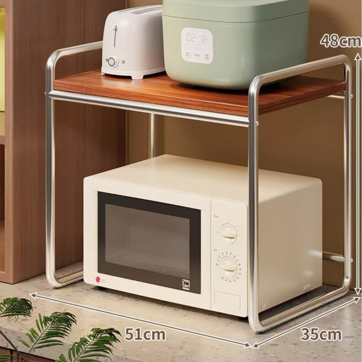 Срединная стойка для закусок Многофункциональная тележка для сшитья многослойная корзина для фруктов и овощей