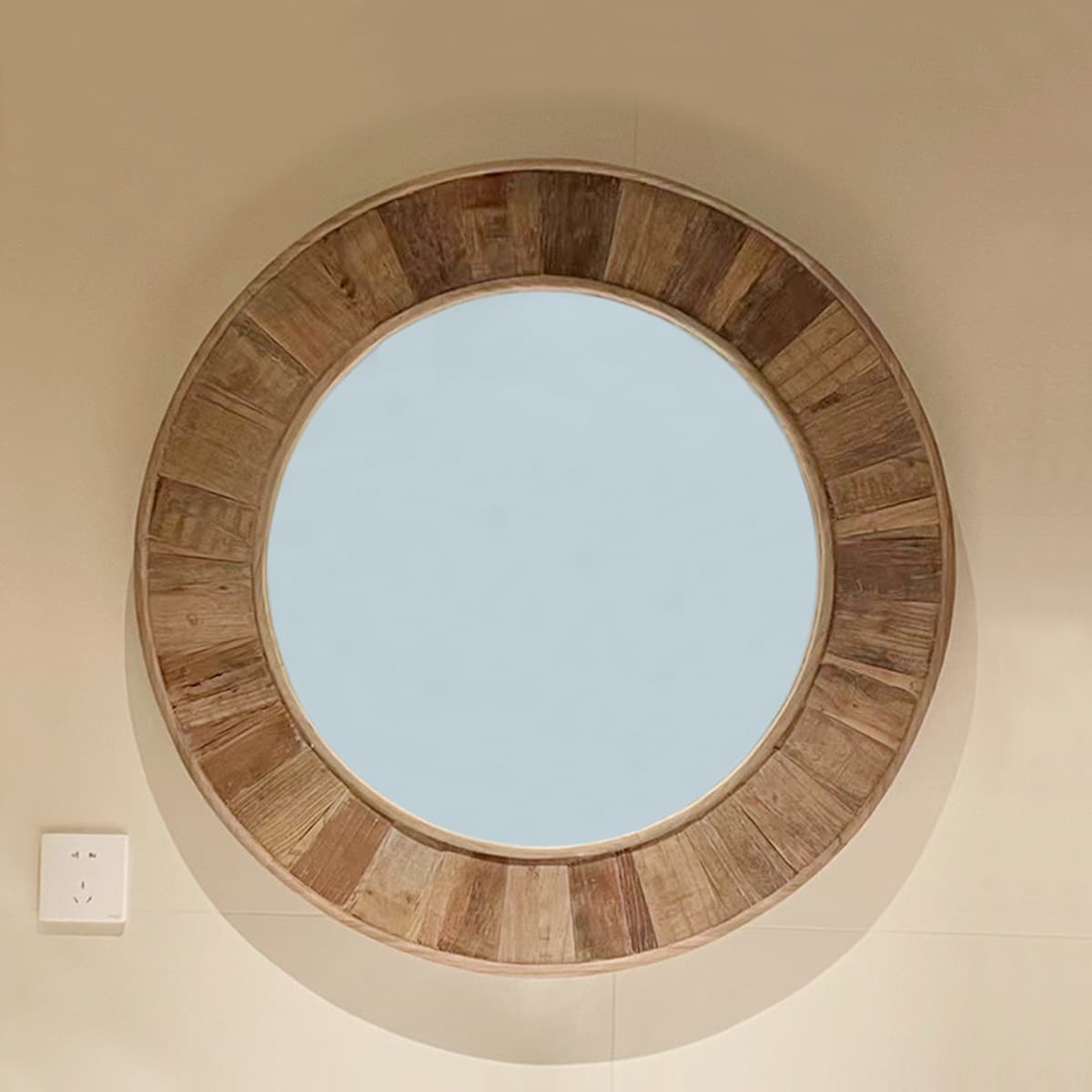 | Американский стиль ретро старый вяза круглые декоративные зеркала