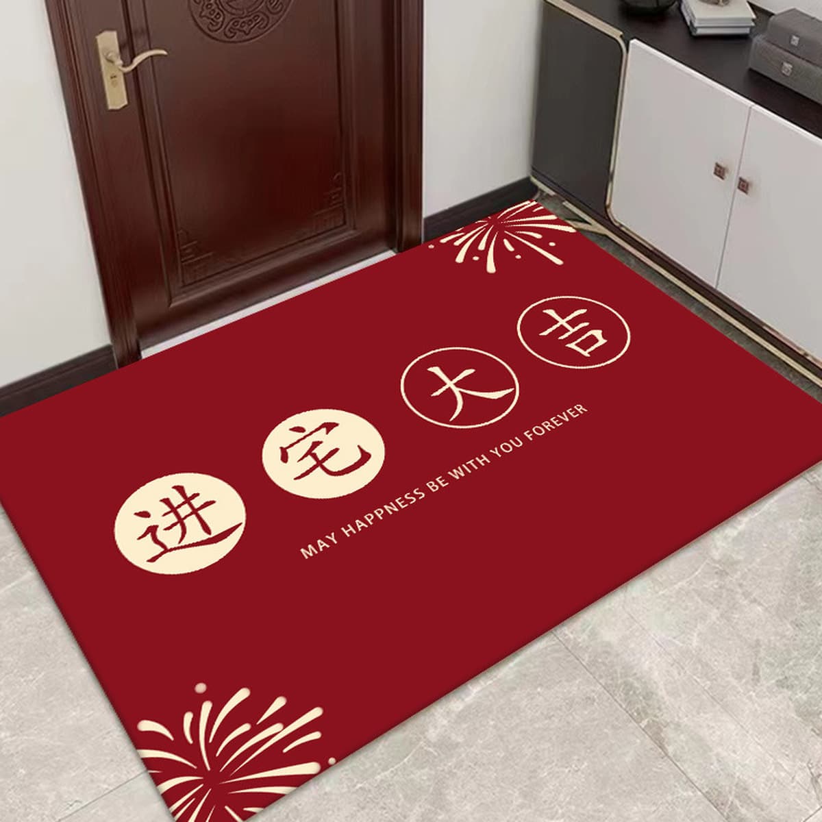 Бытовой износостойкий коврик для удаления пыли в китайском стиле, напольный коврик, коврик для двери в балкон, впитывающий...