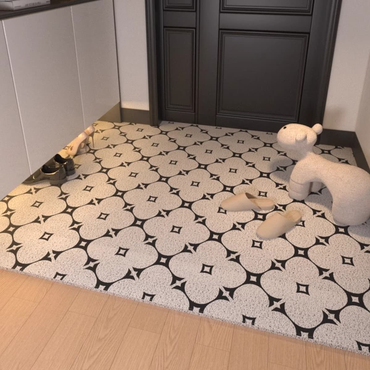 Легкий роскошный напольный коврик для входной двери, нескользящий, износостойкий и устойчивый к царапинам ковер с...