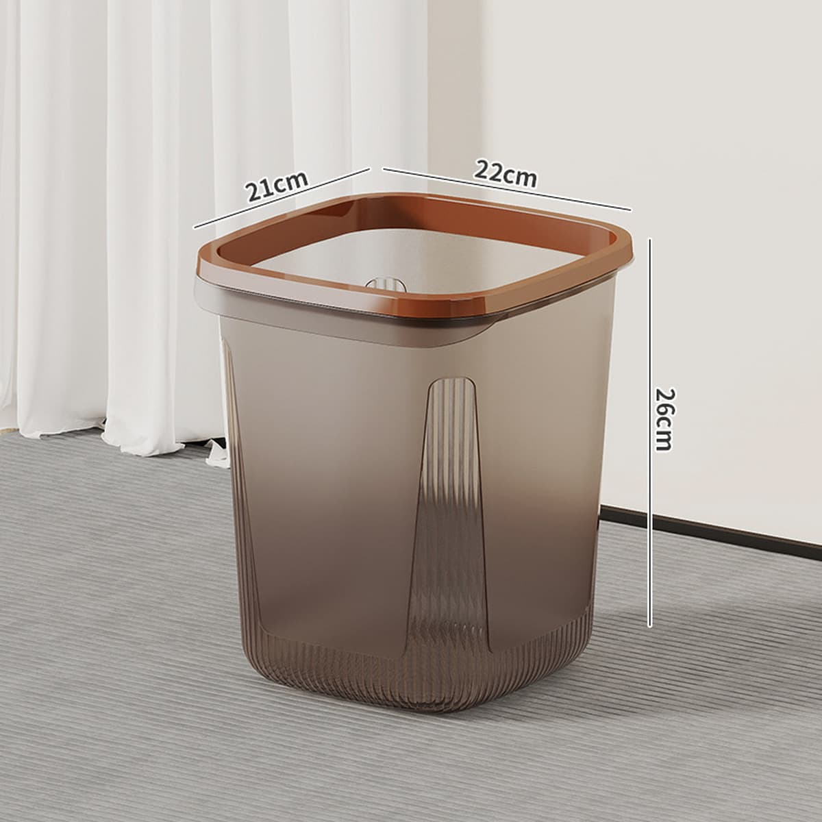 Большой бытовой мусорный бак большой емкости для кухни, туалета, ванной комнаты, гостиной, спальни, стильная корзина для...