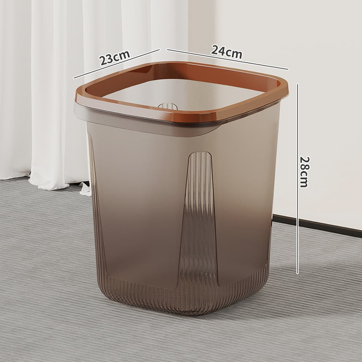 Большой бытовой мусорный бак большой емкости для кухни, туалета, ванной комнаты, гостиной, спальни, стильная корзина для...