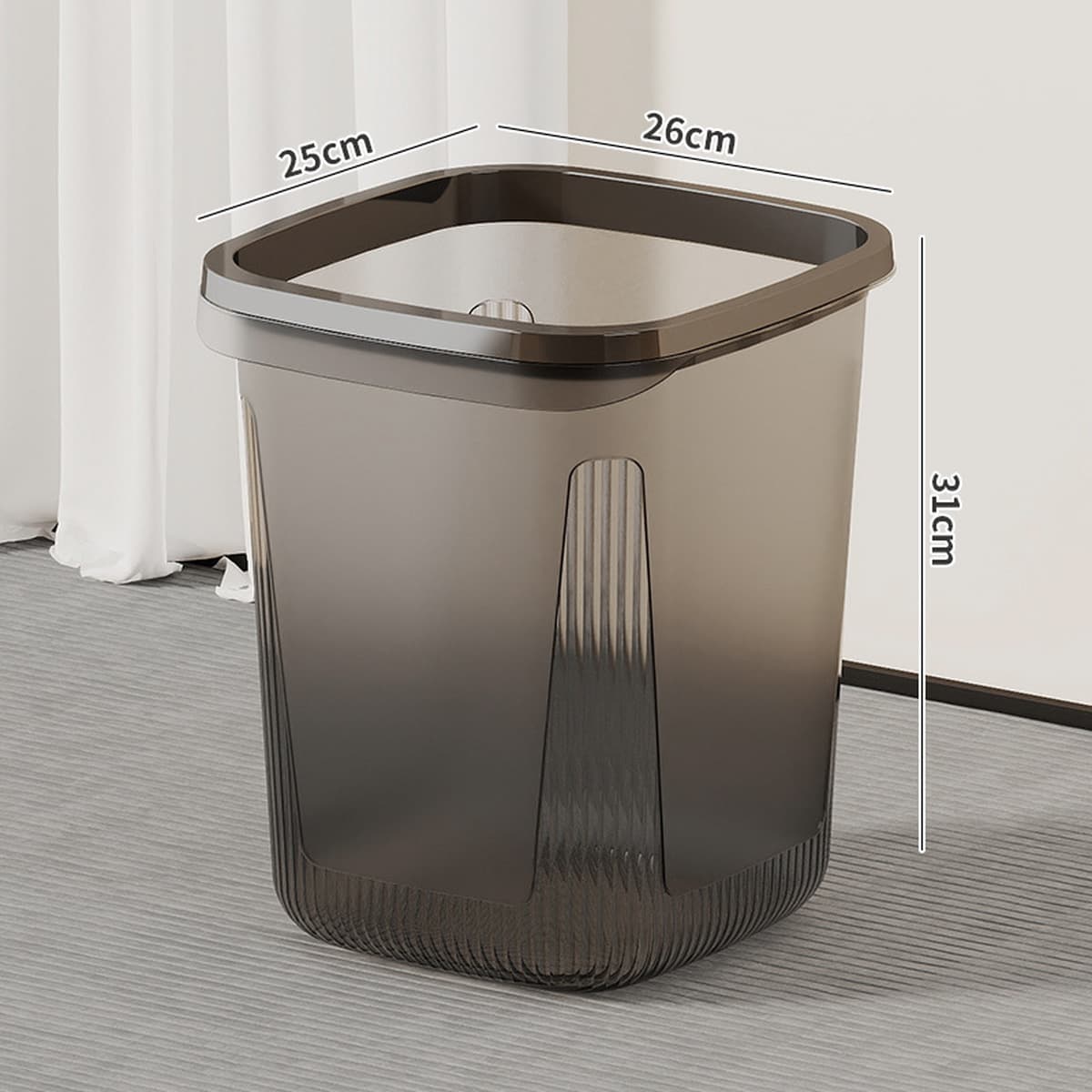 Большой бытовой мусорный бак большой емкости для кухни, туалета, ванной комнаты, гостиной, спальни, стильная корзина для...