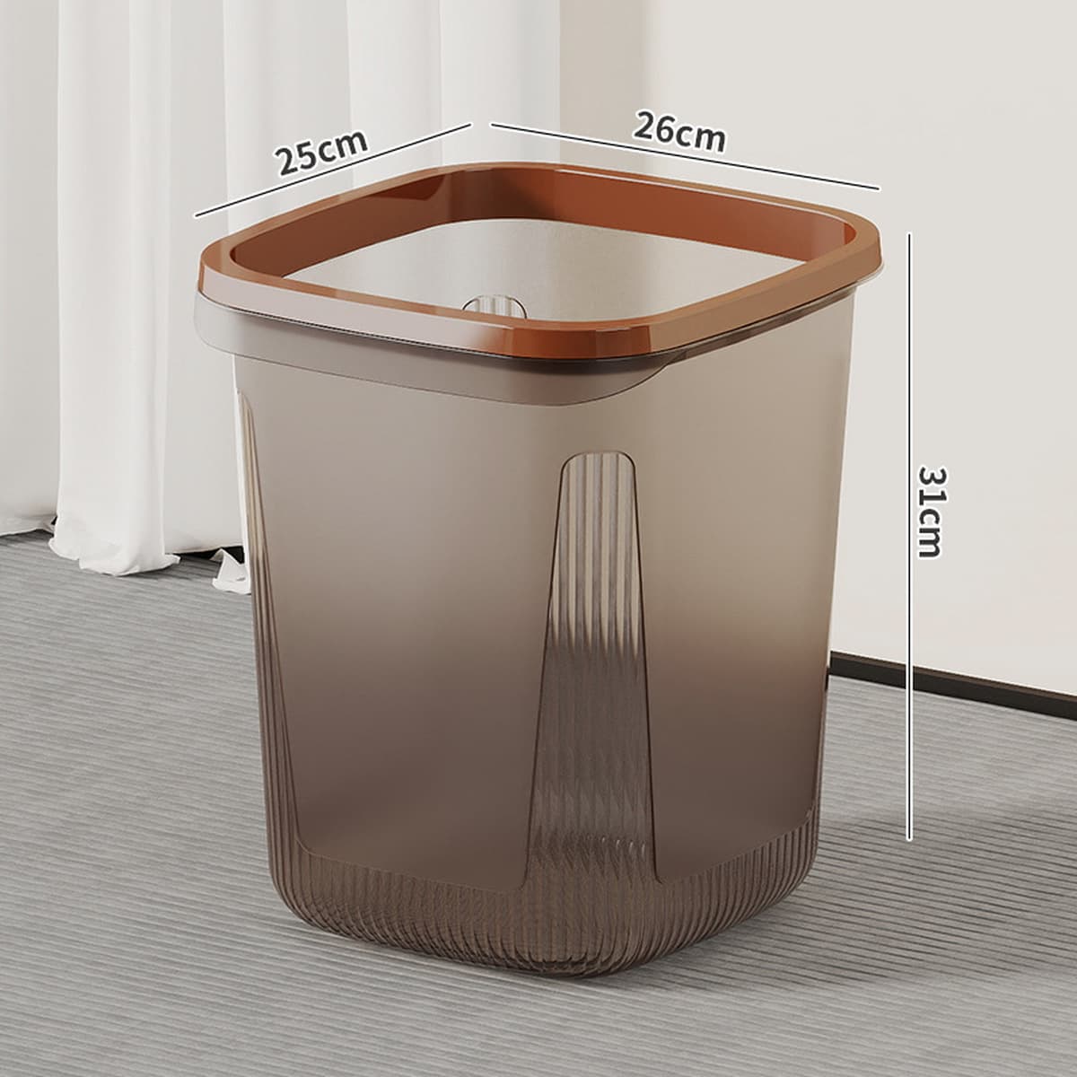 Большой бытовой мусорный бак большой емкости для кухни, туалета, ванной комнаты, гостиной, спальни, стильная корзина для...