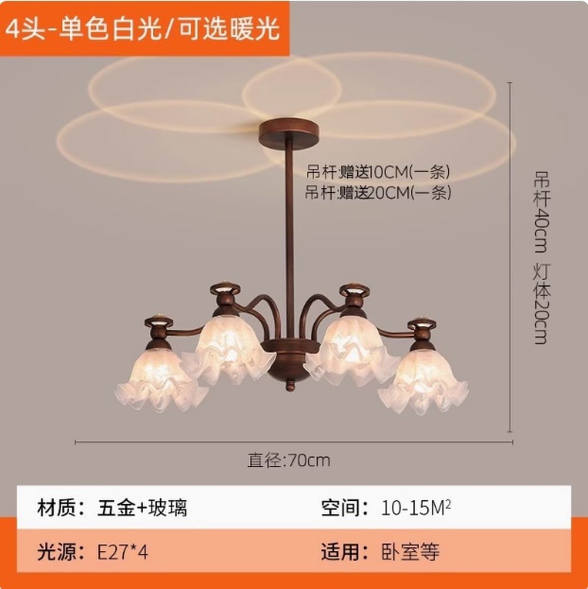 Люстра во французском стиле для гостиной, высококлассная модная популярная модель, основной светильник для холла, лампа для...