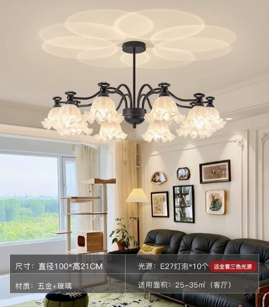 Люстра во французском стиле для гостиной, высококлассная модная популярная модель, основной светильник для холла, лампа для...