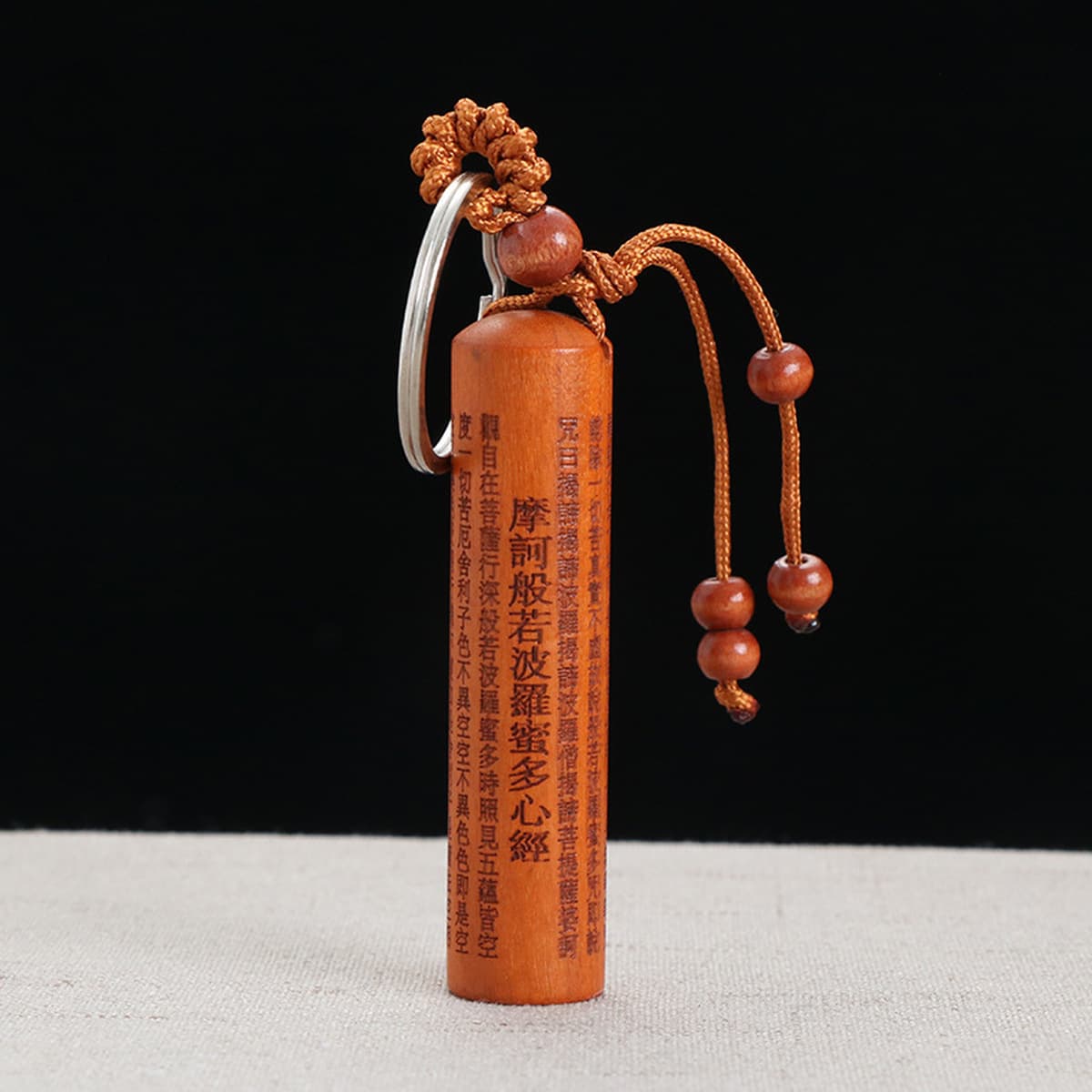 Заводская поставка персикового дерева благоприятная Сутра Великая печаль мантра Сутра трехмерная резьба квадратный круглый...