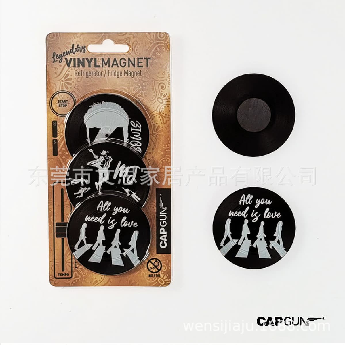 Магнит на холодильник в виде виниловой пластинки CAP GUN, ретро-мини-диск, классическая памятная серия, подарок, NFC