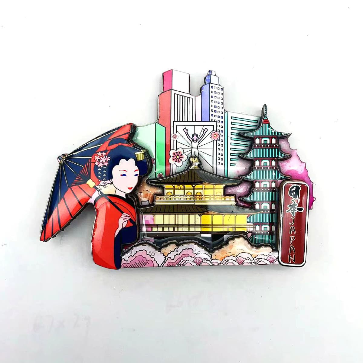 Японские деревянные трехслойные плитки на холодильники