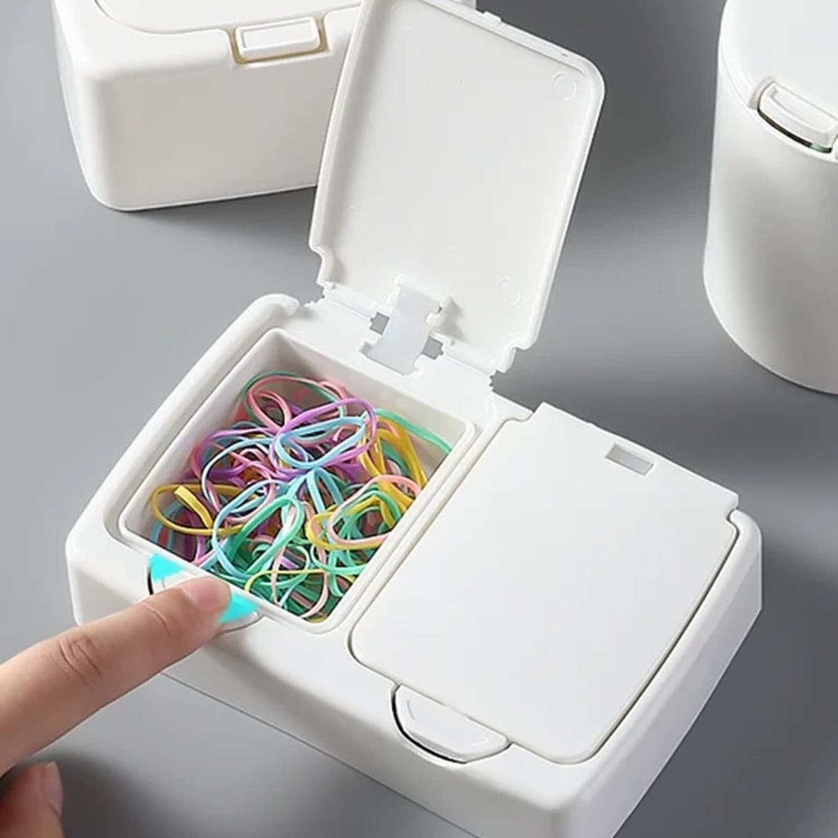 Пылезащитный ватный тампон ящик для хранения ящика столешница маленькая коробка студент ватный тампон ящик для хранения...