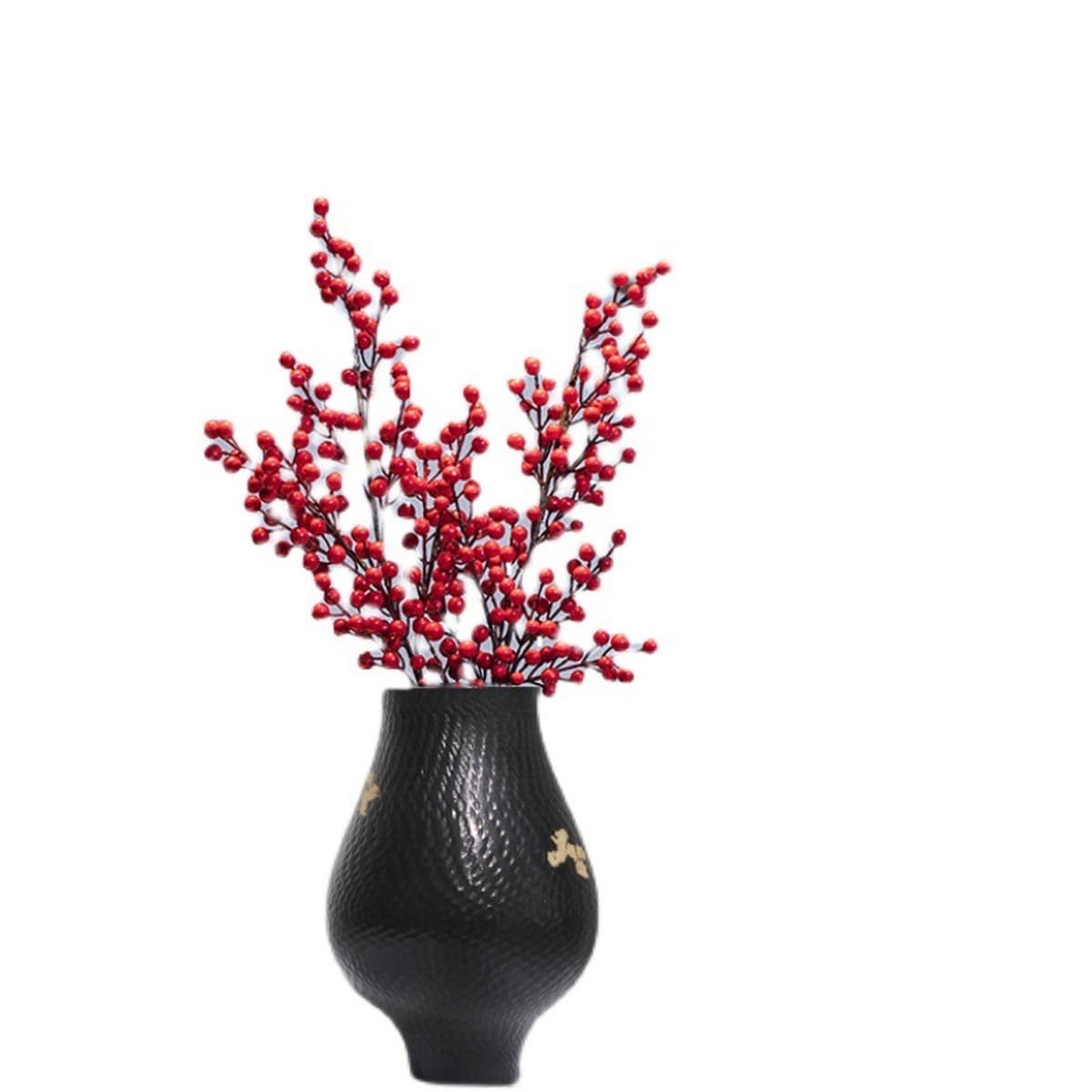 Современная креативная ваза для цветов из керамики из Цзиндэчжэня в виде полосок с узором «молоток» для дома, виллы, отеля,...