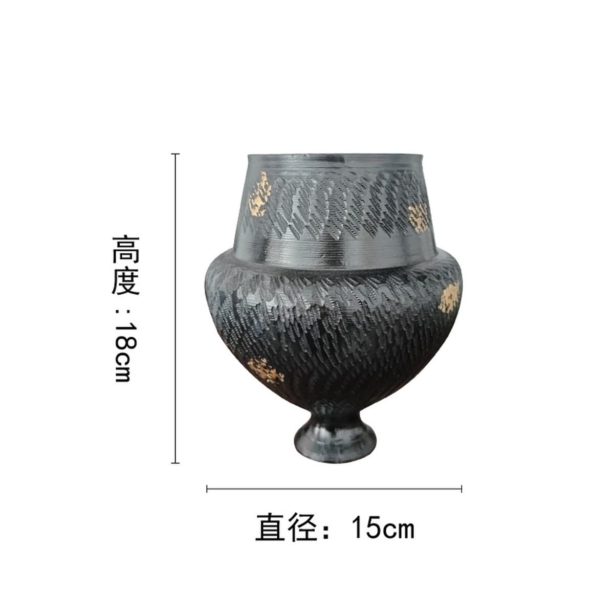 Современная креативная ваза для цветов из керамики из Цзиндэчжэня в виде полосок с узором «молоток» для дома, виллы, отеля,...