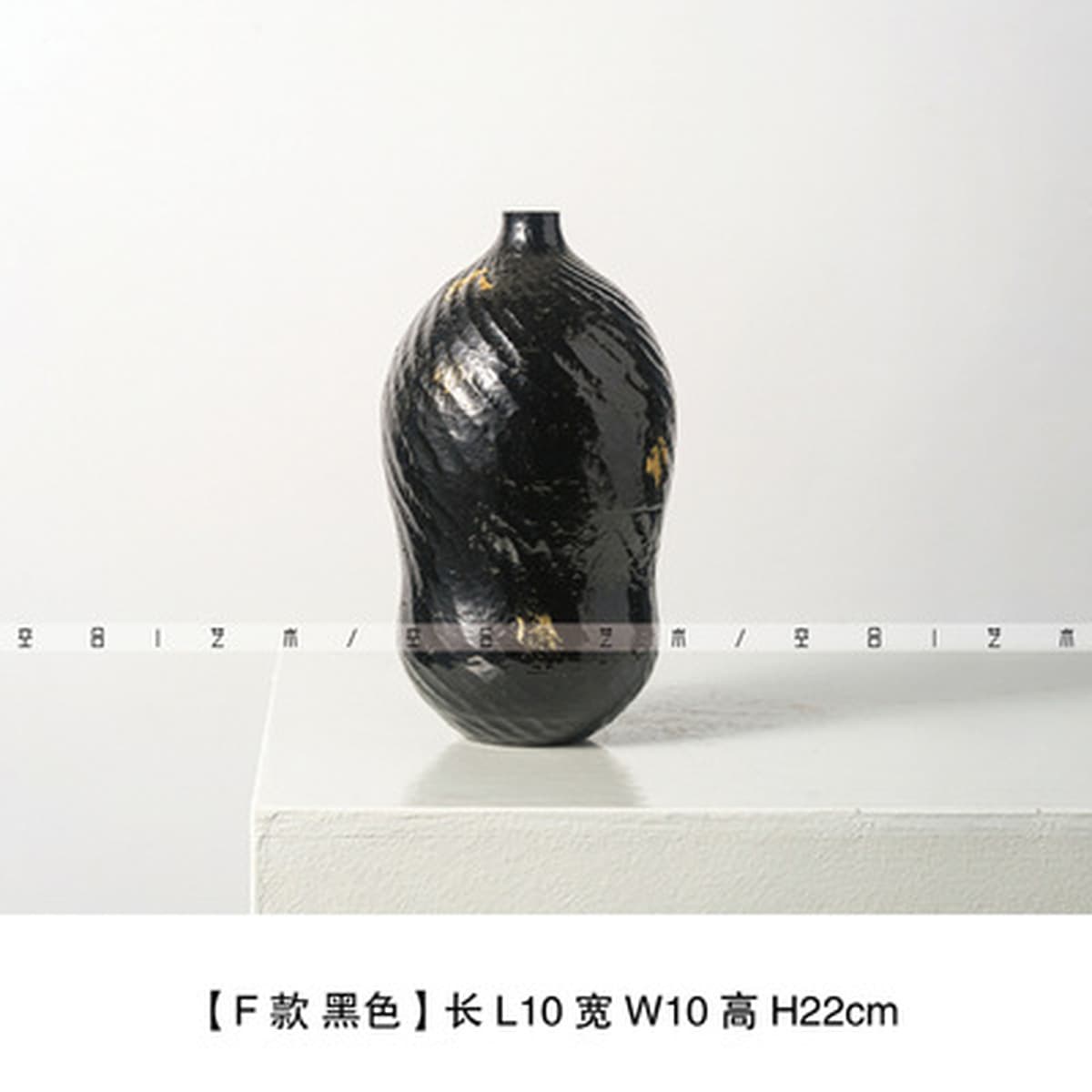 Современная креативная ваза для цветов из керамики из Цзиндэчжэня в виде полосок с узором «молоток» для дома, виллы, отеля,...