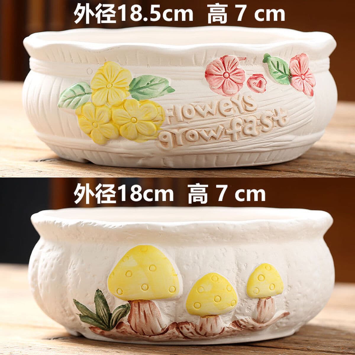 Кусочки цветочных горшков для волос