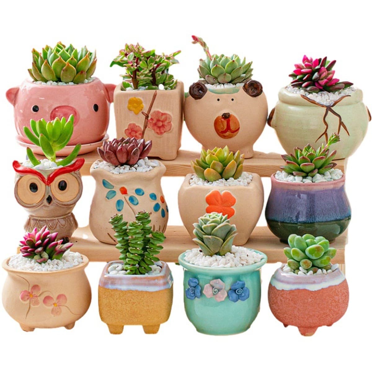 Кусочки цветочных горшков для волос