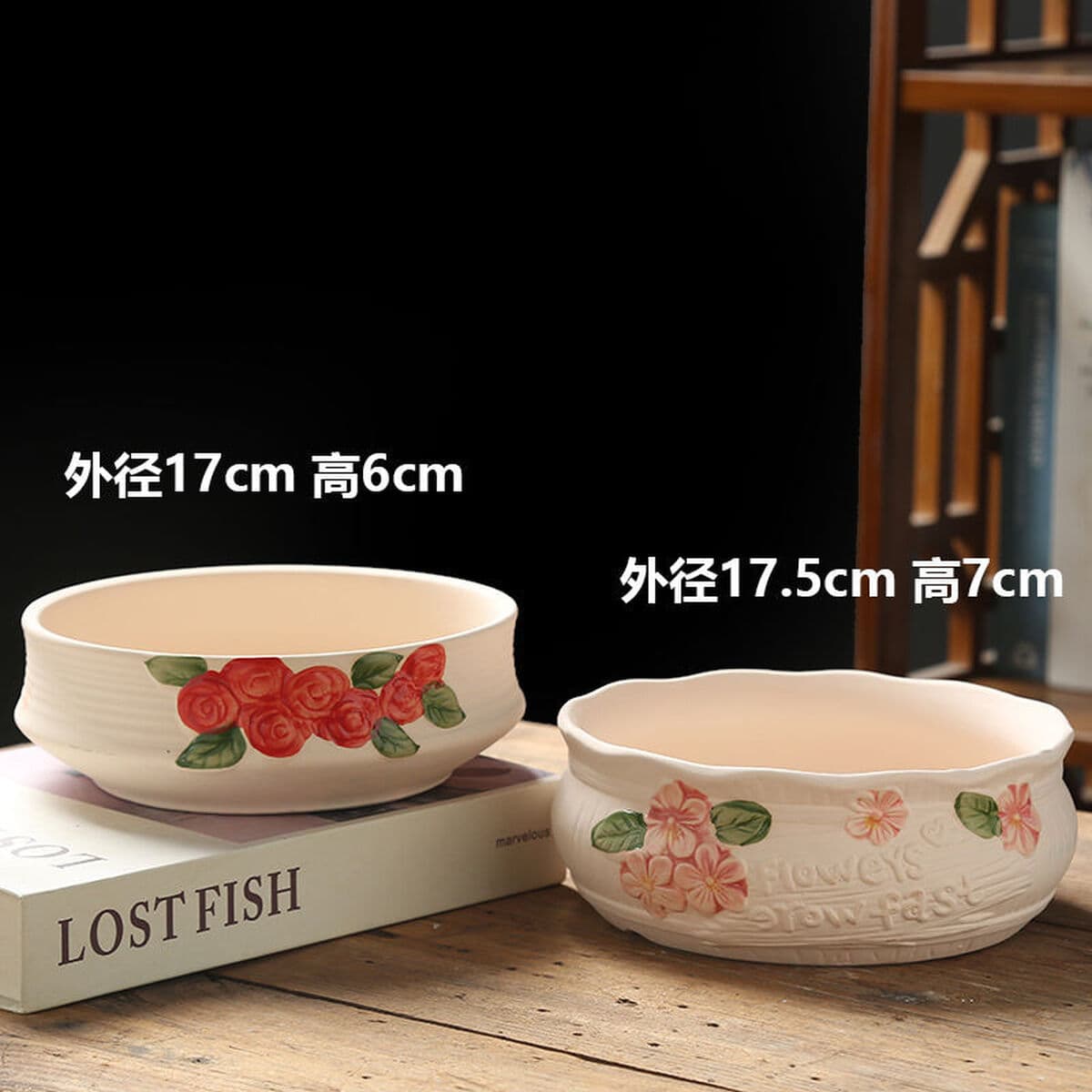 Кусочки цветочных горшков для волос