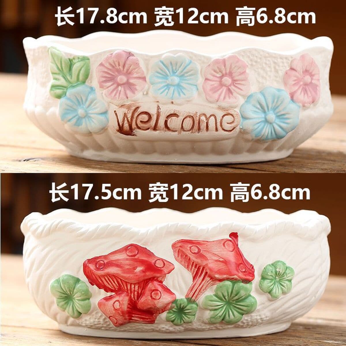 Кусочки цветочных горшков для волос