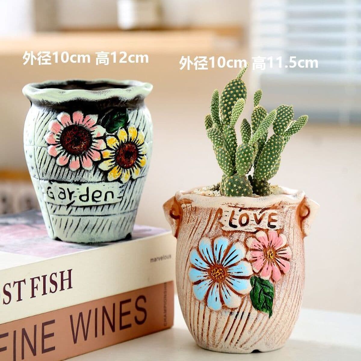 Кусочки цветочных горшков для волос