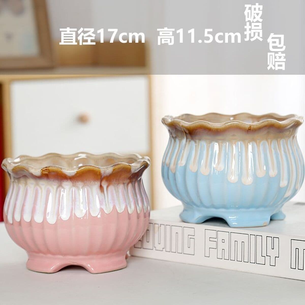 Кусочки цветочных горшков для волос