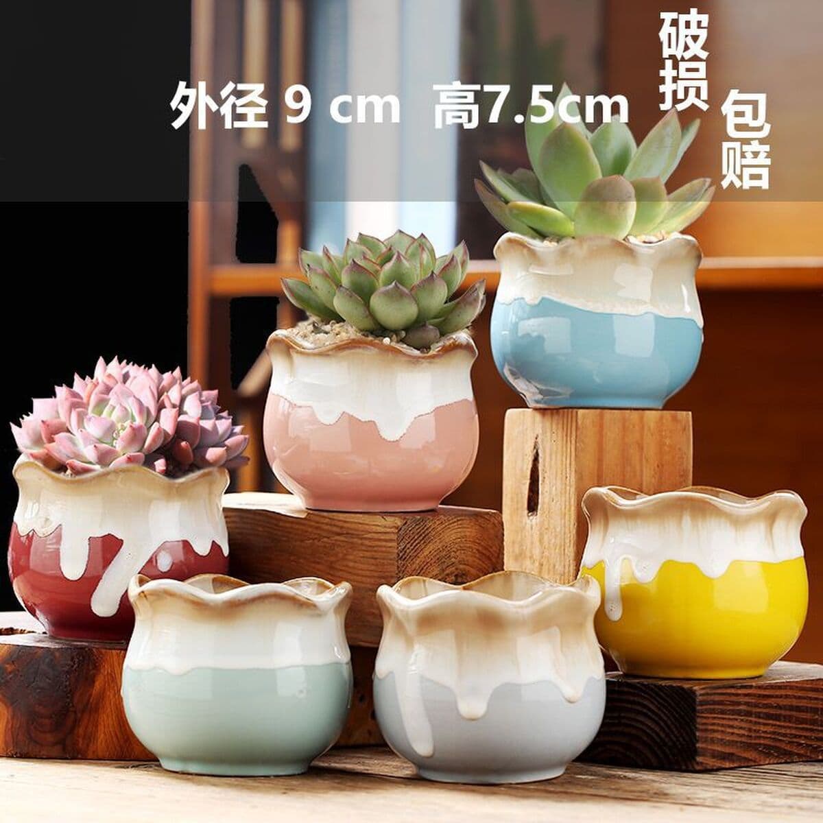 Кусочки цветочных горшков для волос