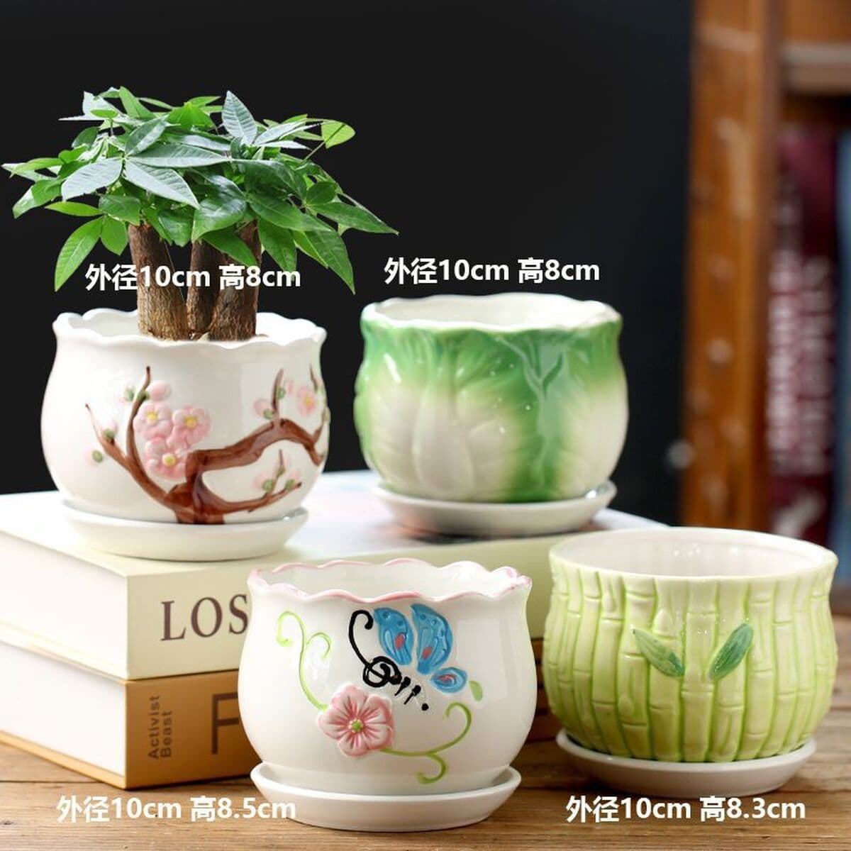 Кусочки цветочных горшков для волос