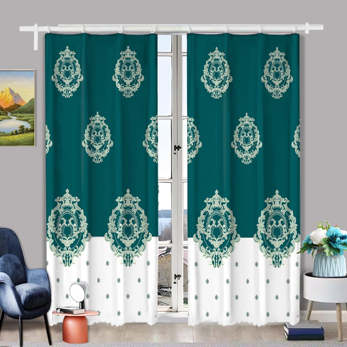 Трансграничные высокоточные текстурированные светонепроницаемые шторы из ткани с принтом, утолщенные, солнцезащитные, без...